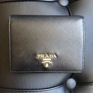 Authentic Prada Smaller Leather Wallet